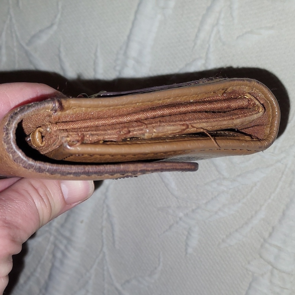 FOSSIL Maddox Marlow Tri- Fold Wallet VTG - Picture 5 of 13